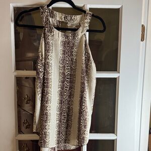 Elegant Snake Print Halter Top